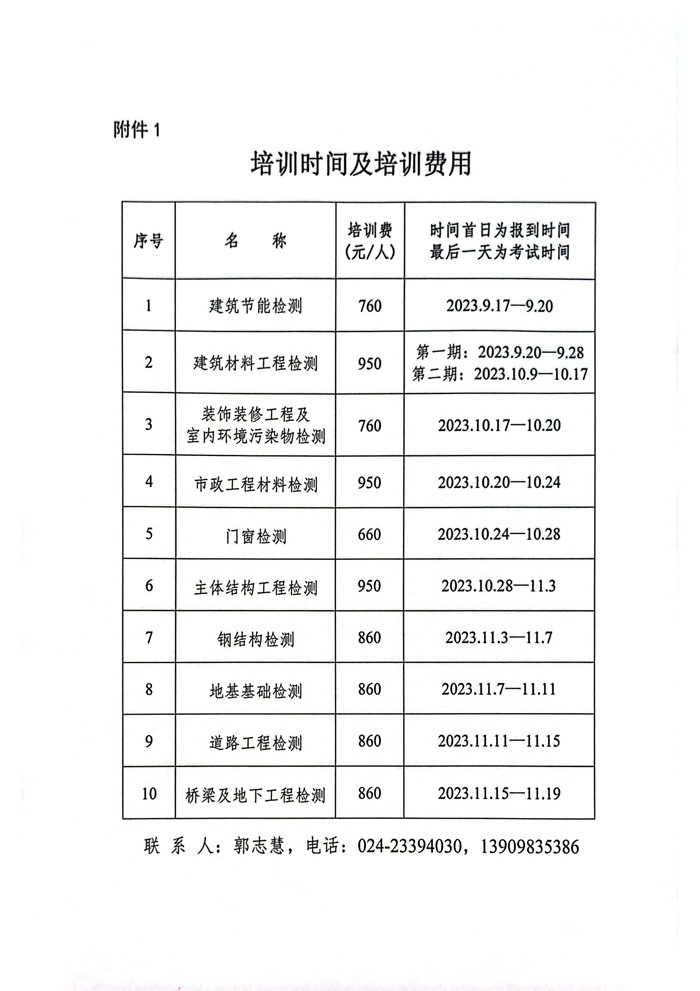 2023年关于举办试验检测人员培训的通知(图5)